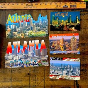 5 Atlanta Georgia postcards